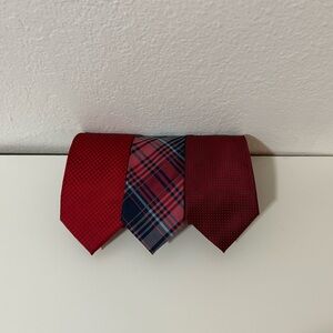 Apt. 9 Red and Blue Plaid Tie Set